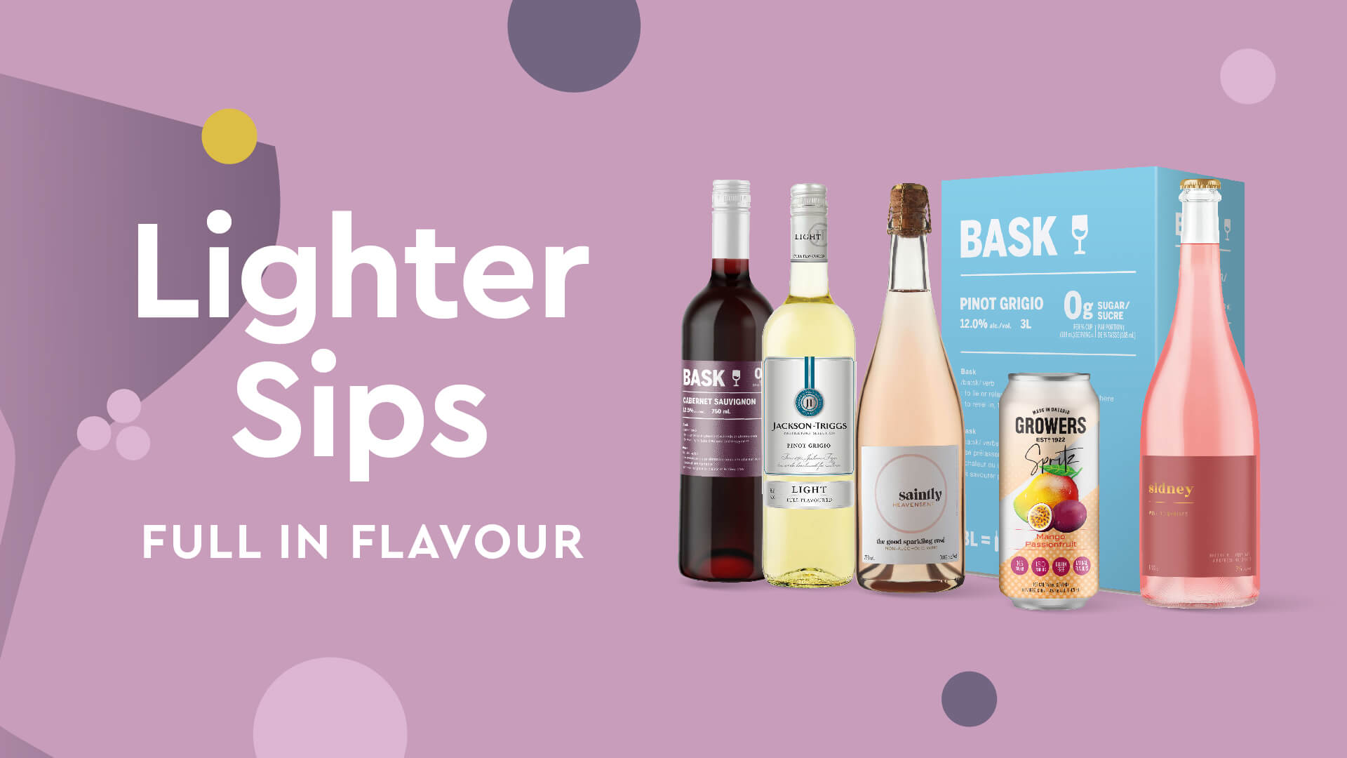 Lighter Sips- Full in Flavour.